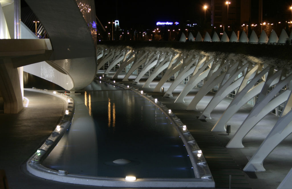 City of Science by Santiago Calatrava in the night